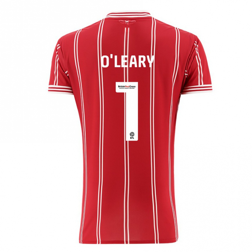 Niño Fútbol Camiseta Max O'leary #1 Rojo 1ª Equipación 2023/24