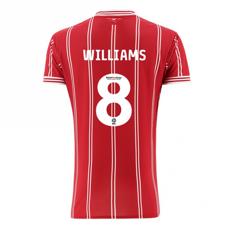 Niño Fútbol Camiseta Joe Williams #8 Rojo 1ª Equipación 2023/24