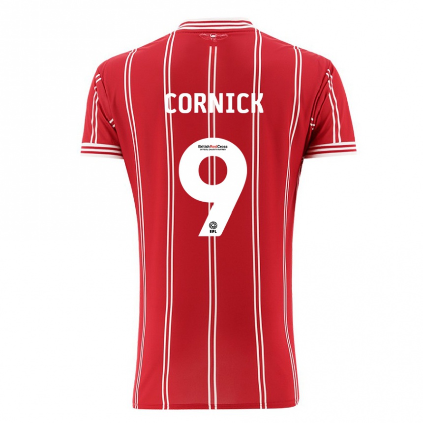 Niño Fútbol Camiseta Harry Cornick #9 Rojo 1ª Equipación 2023/24