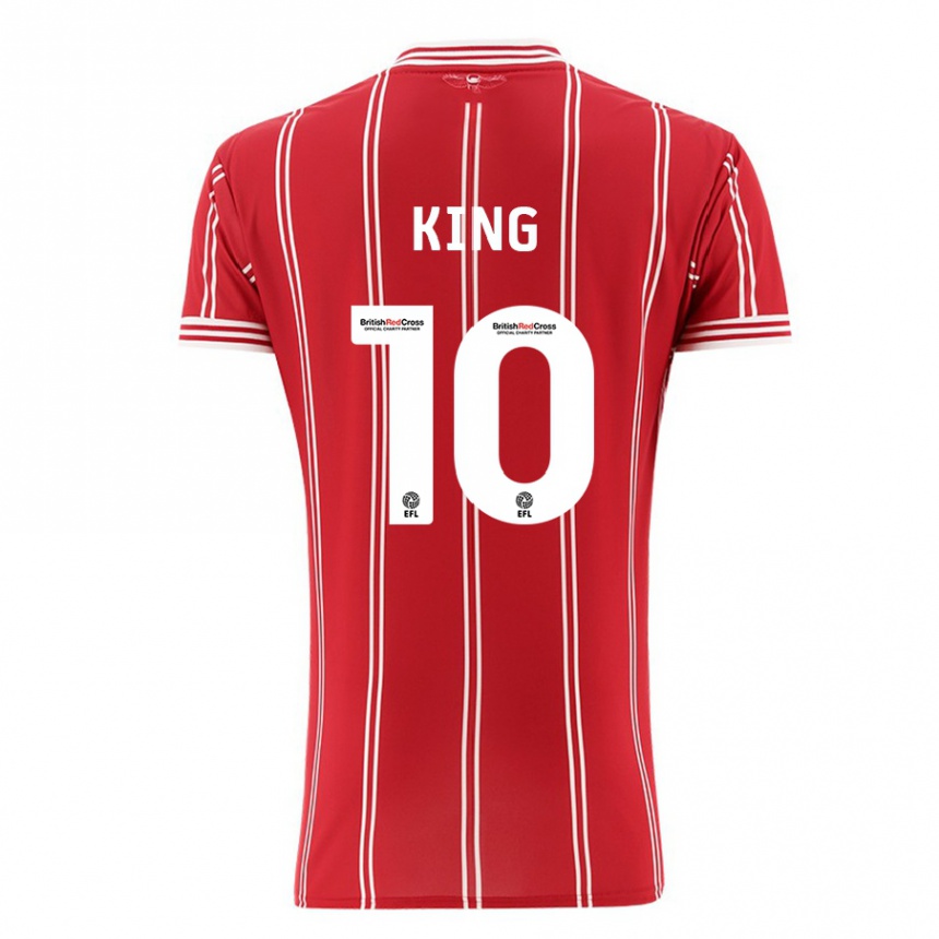 Niño Fútbol Camiseta Andy King #10 Rojo 1ª Equipación 2023/24