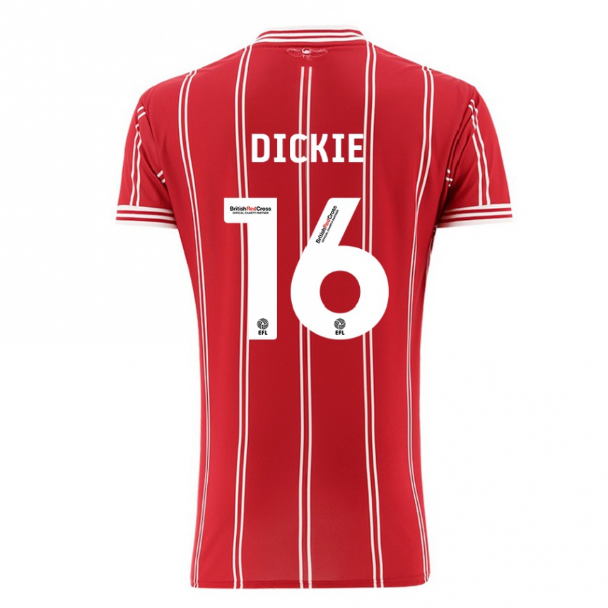 Niño Fútbol Camiseta Rob Dickie #16 Rojo 1ª Equipación 2023/24