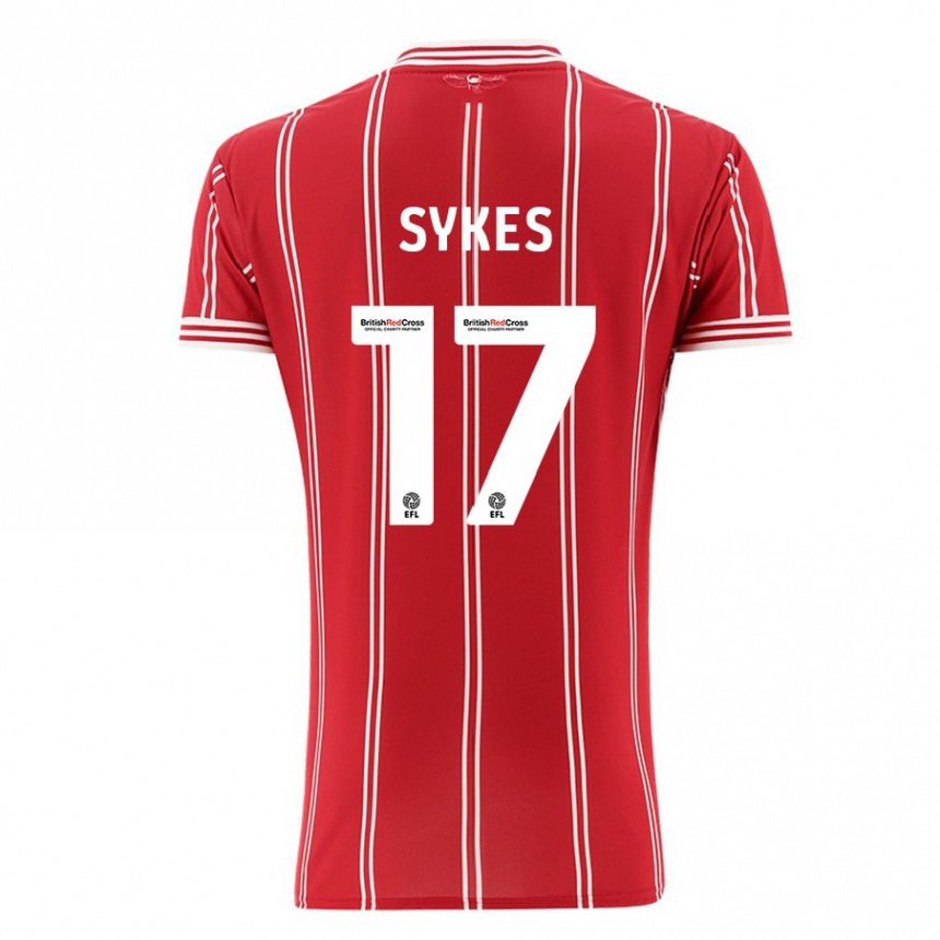 Niño Fútbol Camiseta Mark Sykes #17 Rojo 1ª Equipación 2023/24