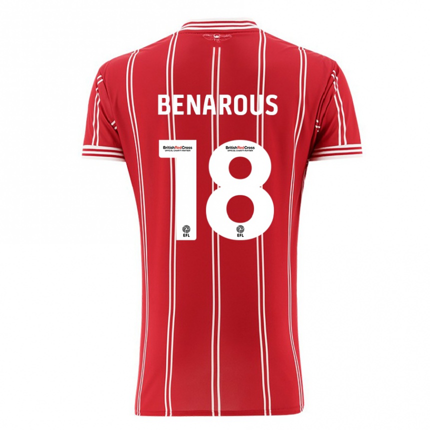 Niño Fútbol Camiseta Ayman Benarous #18 Rojo 1ª Equipación 2023/24