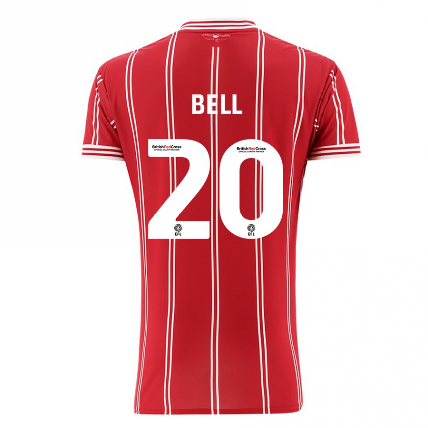 Niño Fútbol Camiseta Sam Bell #20 Rojo 1ª Equipación 2023/24