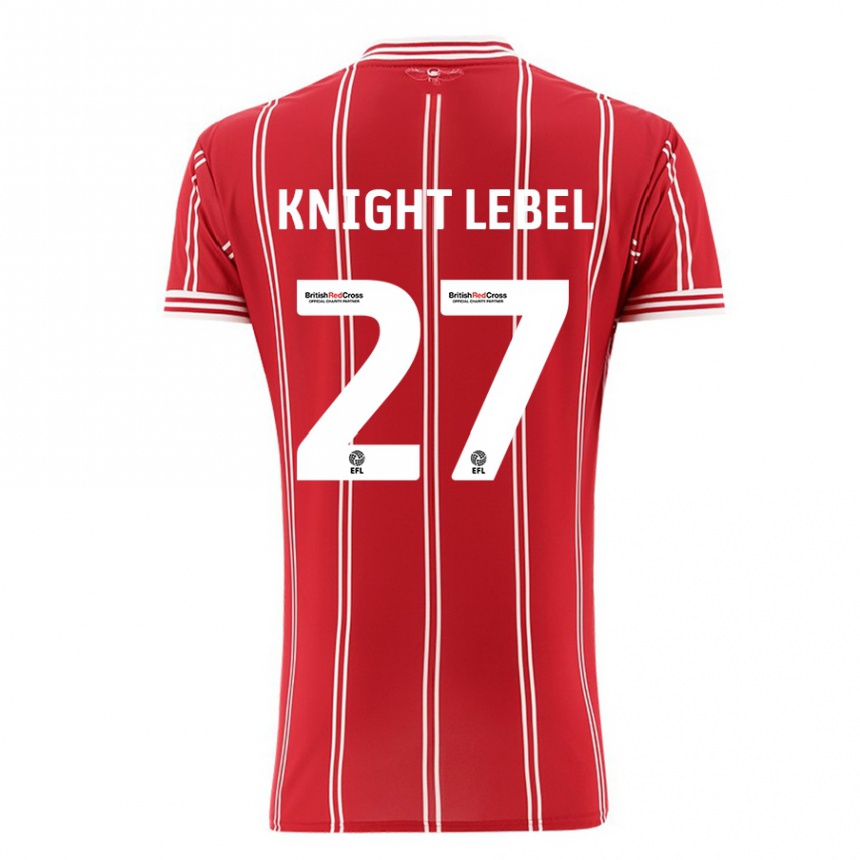 Niño Fútbol Camiseta Jamie Knight-Lebel #27 Rojo 1ª Equipación 2023/24