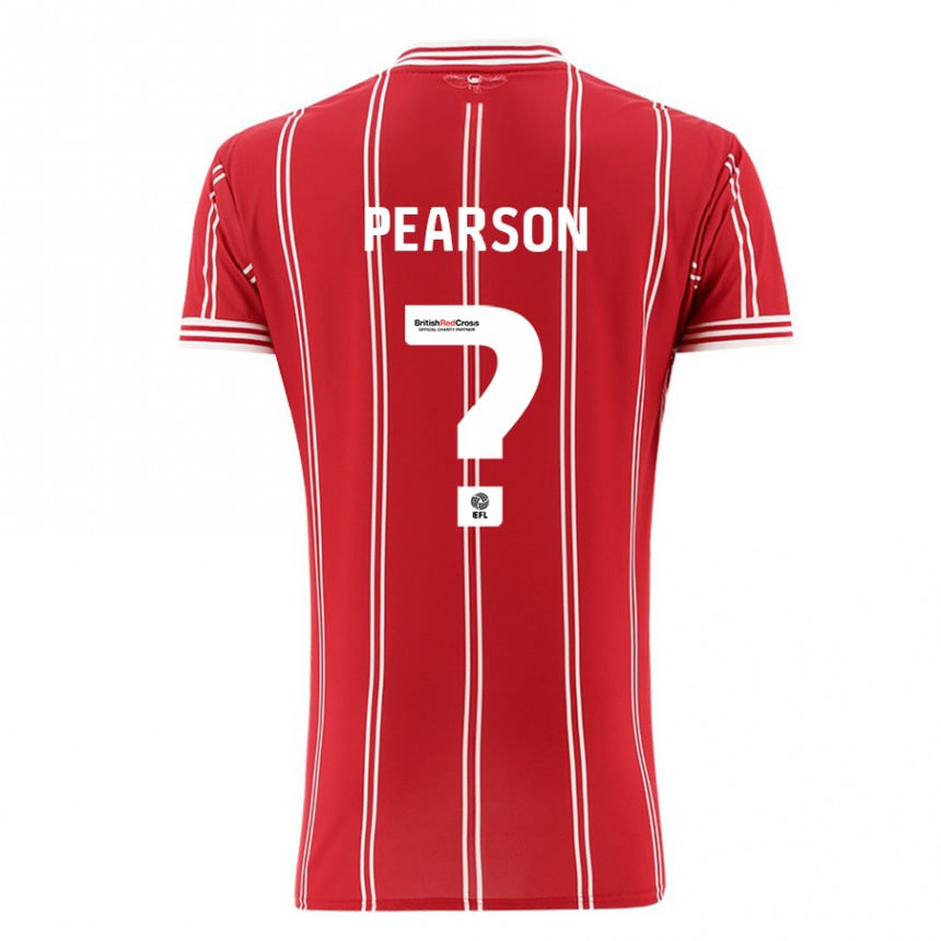 Niño Fútbol Camiseta Sam Pearson #0 Rojo 1ª Equipación 2023/24