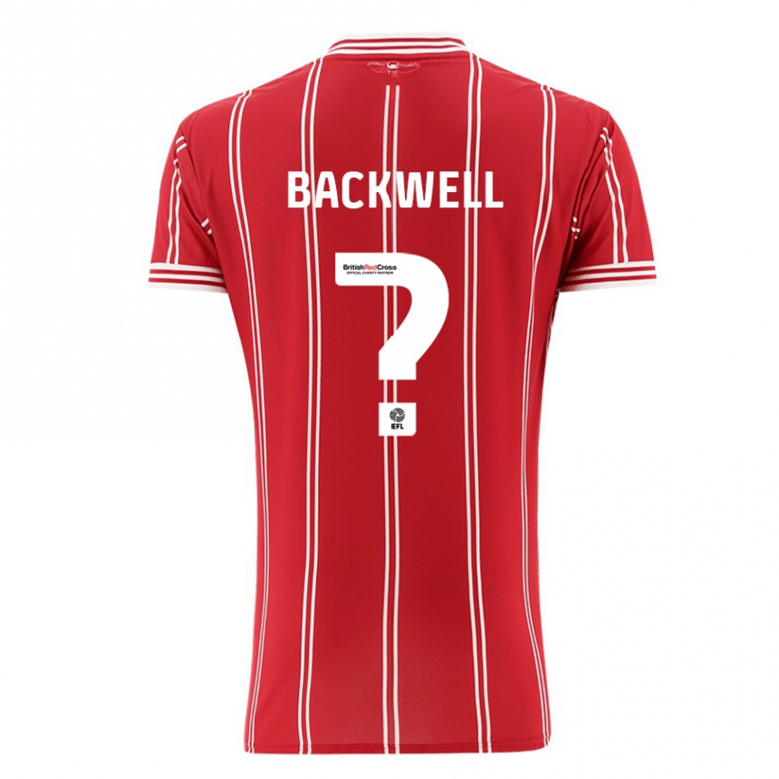 Niño Fútbol Camiseta Tommy Backwell #0 Rojo 1ª Equipación 2023/24