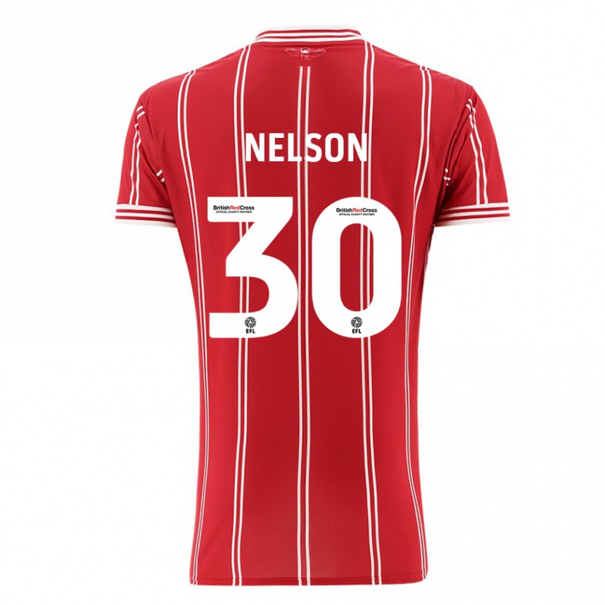 Niño Fútbol Camiseta Raekwon Nelson #30 Rojo 1ª Equipación 2023/24