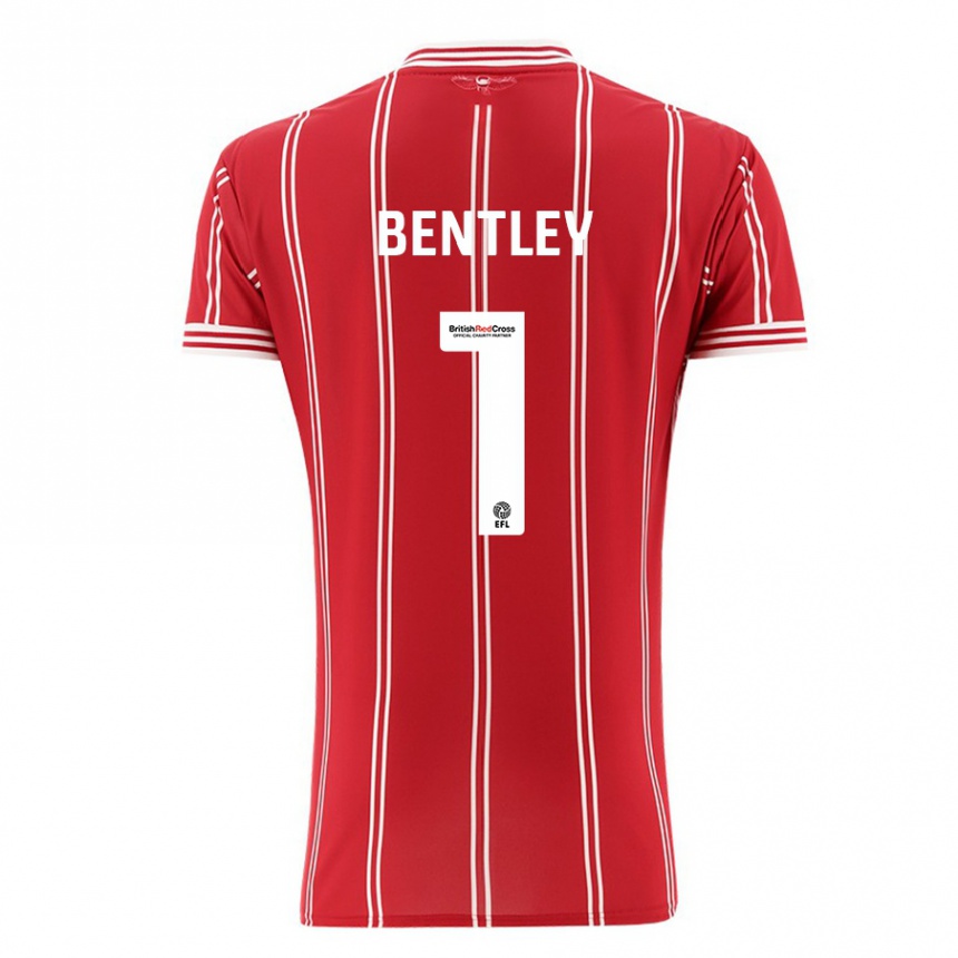 Niño Fútbol Camiseta Fran Bentley #1 Rojo 1ª Equipación 2023/24