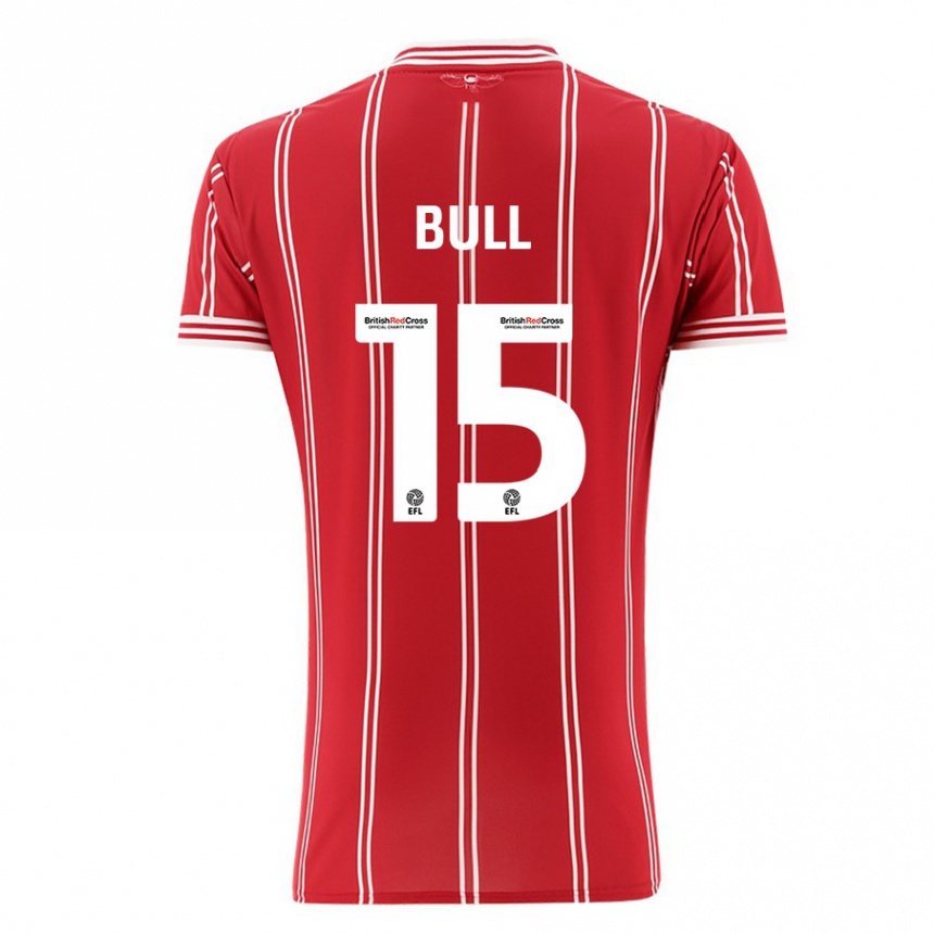 Niño Fútbol Camiseta Jasmine Bull #15 Rojo 1ª Equipación 2023/24