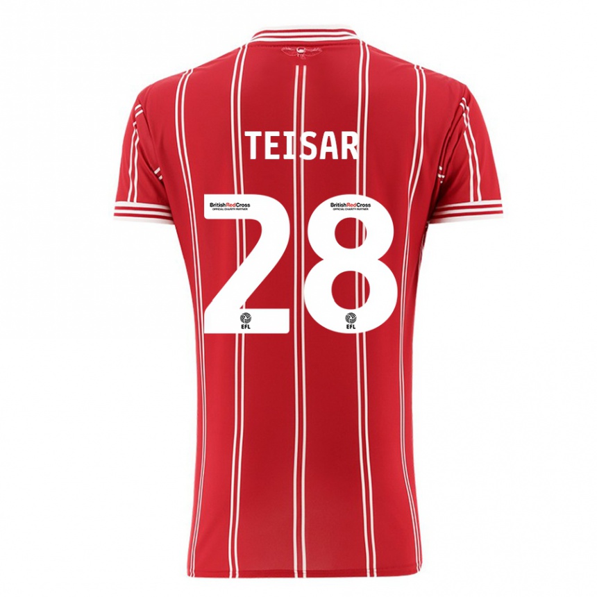 Niño Fútbol Camiseta Tianna Teisar #28 Rojo 1ª Equipación 2023/24