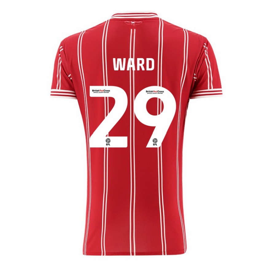 Niño Fútbol Camiseta Mari Ward #29 Rojo 1ª Equipación 2023/24