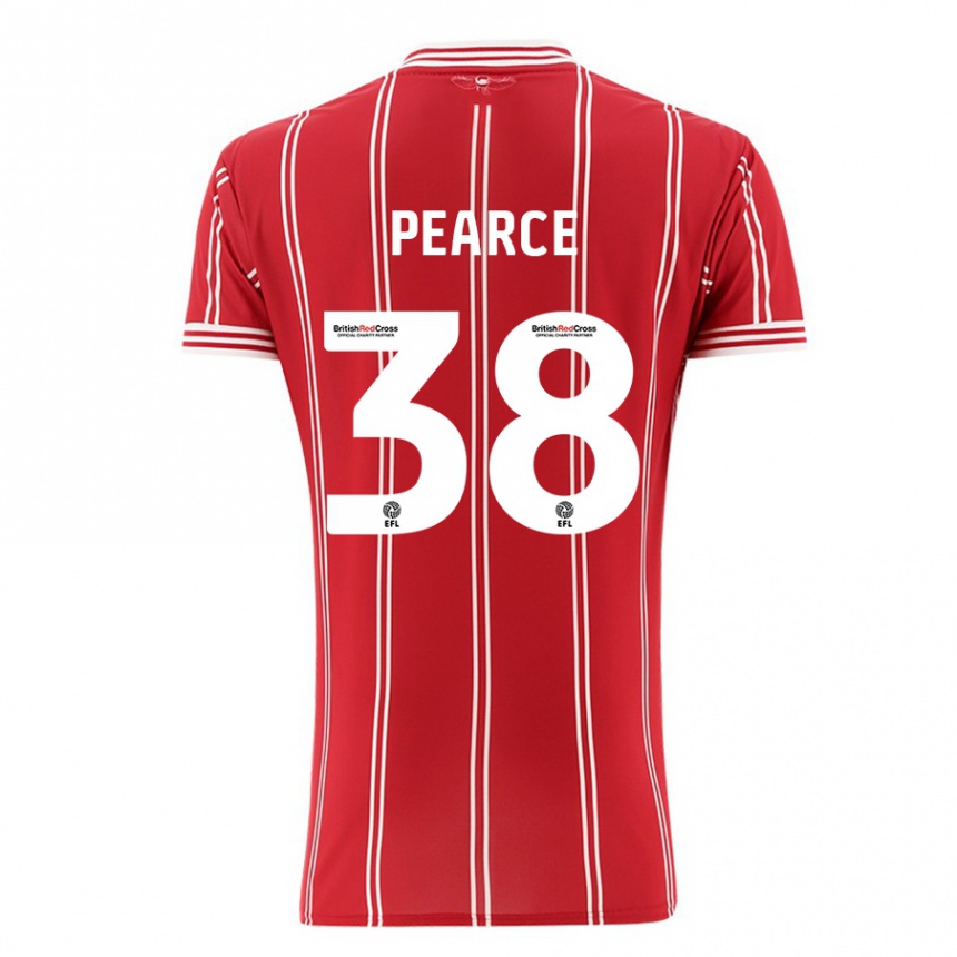 Niño Fútbol Camiseta Manon Pearce #38 Rojo 1ª Equipación 2023/24