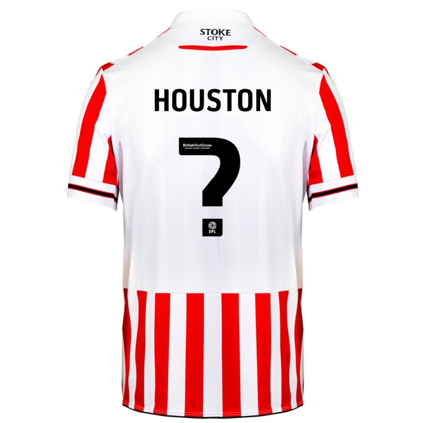 Niño Fútbol Camiseta Ben Houston #0 Rojo Blanco 1ª Equipación 2023/24