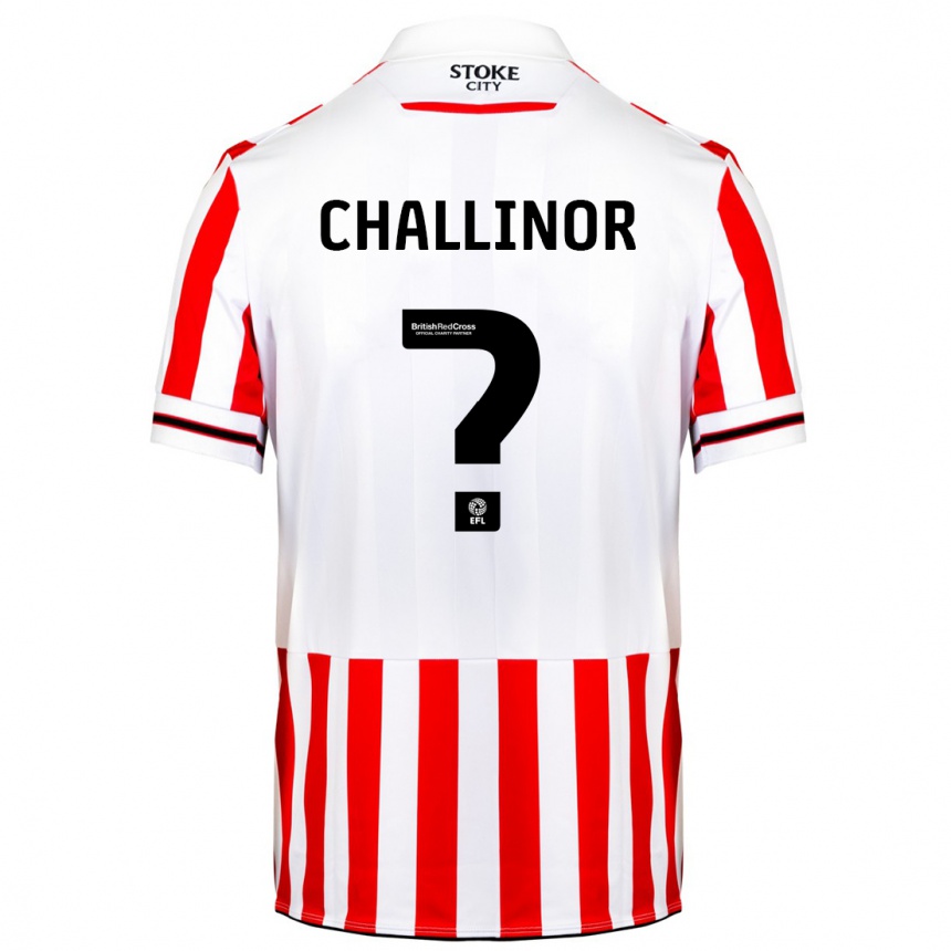 Niño Fútbol Camiseta Oliver Challinor #0 Rojo Blanco 1ª Equipación 2023/24