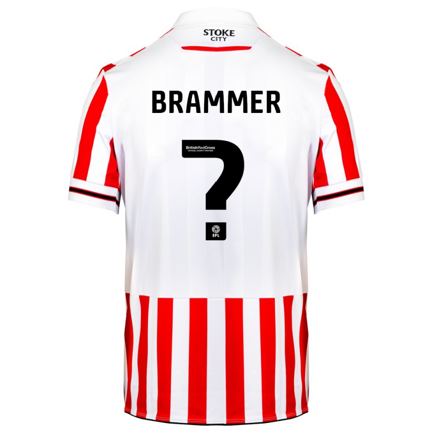 Niño Fútbol Camiseta Ruben Brammer #0 Rojo Blanco 1ª Equipación 2023/24