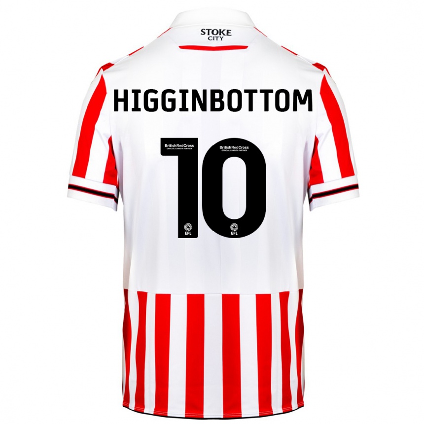 Niño Fútbol Camiseta Alice Higginbottom #10 Rojo Blanco 1ª Equipación 2023/24