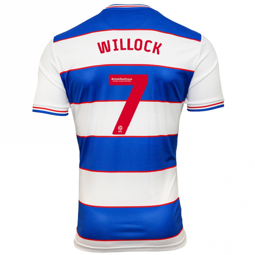 Niño Fútbol Camiseta Chris Willock #7 Blanco Azul 1ª Equipación 2023/24