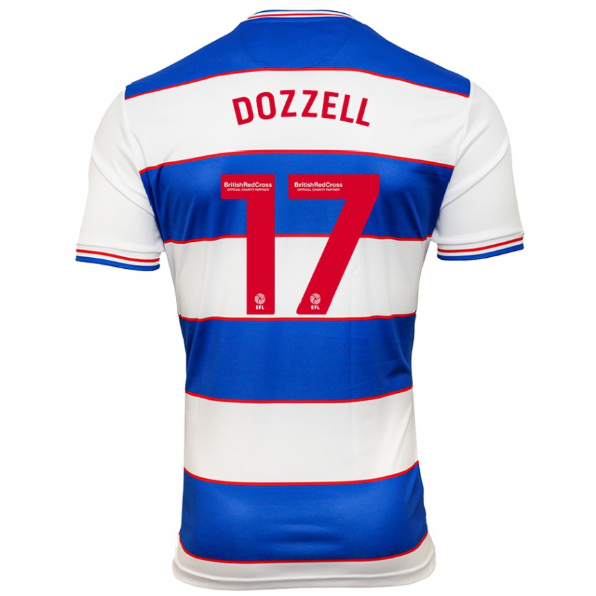 Niño Fútbol Camiseta Andre Dozzell #17 Blanco Azul 1ª Equipación 2023/24