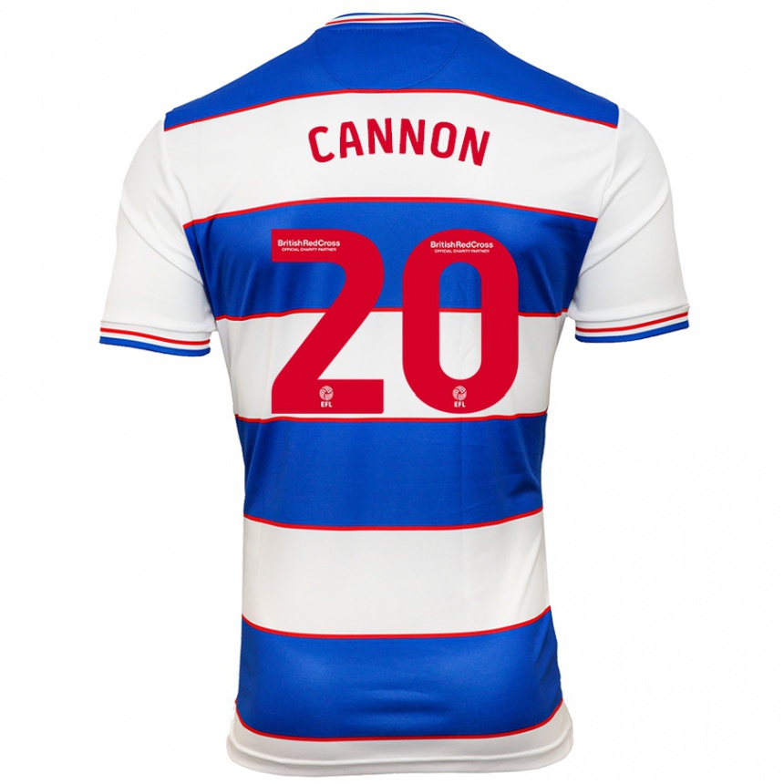 Niño Fútbol Camiseta Reggie Cannon #20 Blanco Azul 1ª Equipación 2023/24