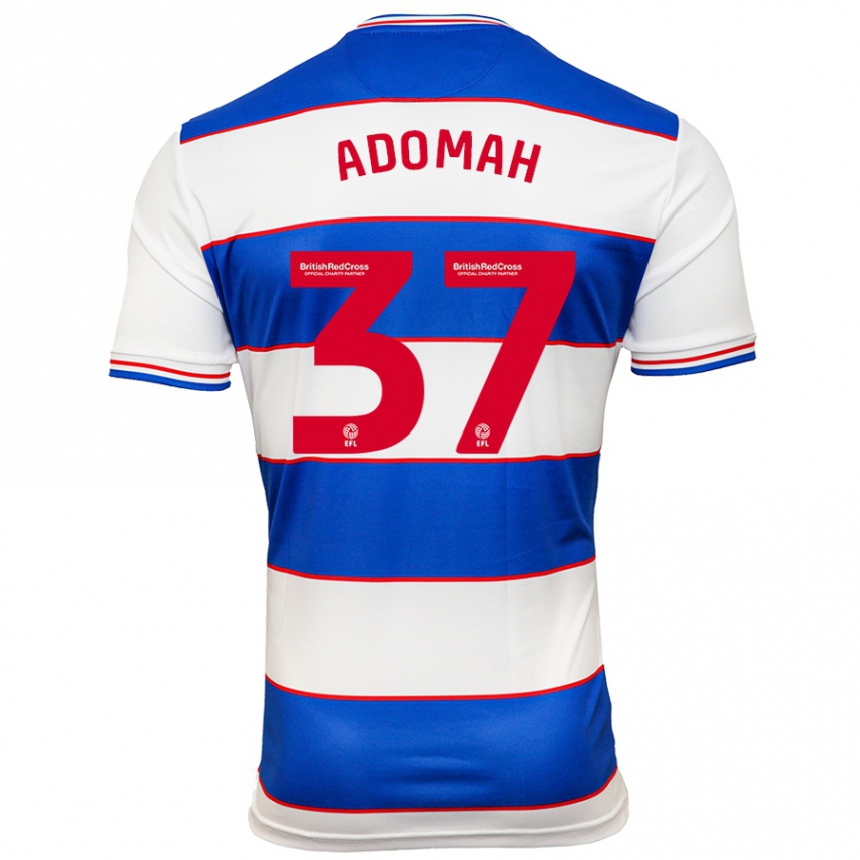 Niño Fútbol Camiseta Albert Adomah #37 Blanco Azul 1ª Equipación 2023/24