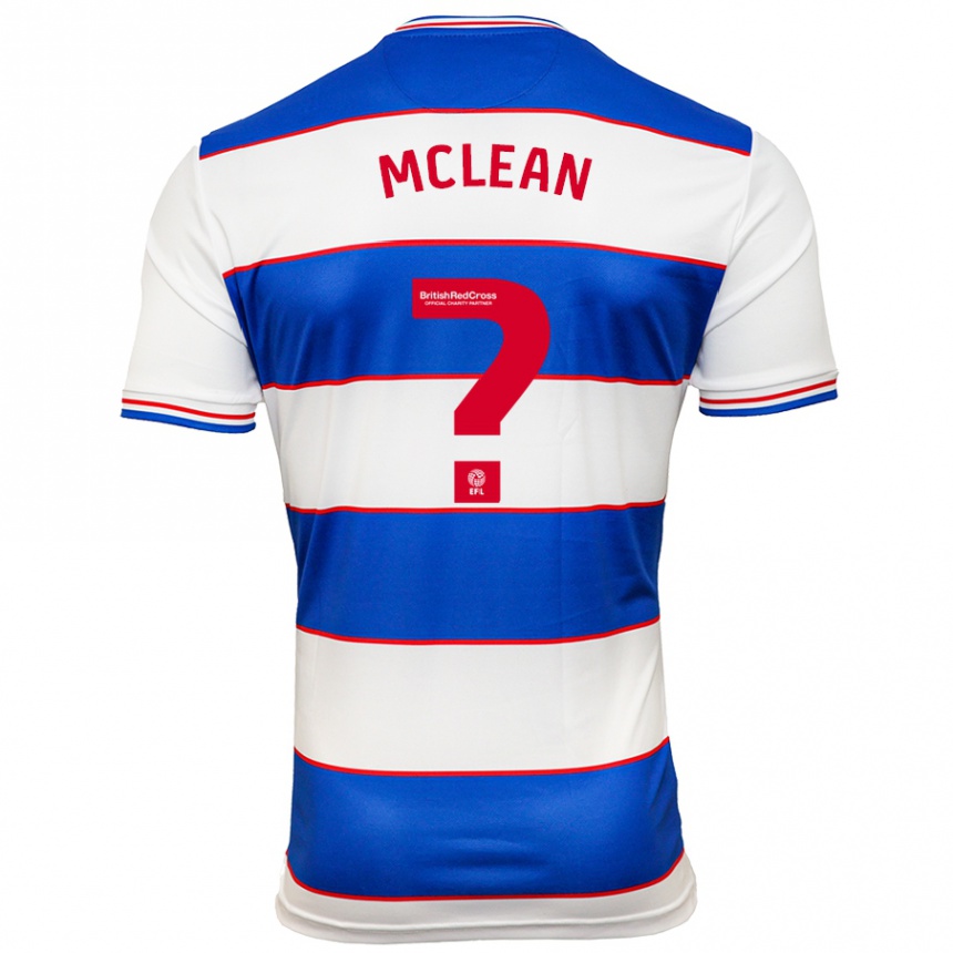 Niño Fútbol Camiseta Mason Mclean #0 Blanco Azul 1ª Equipación 2023/24