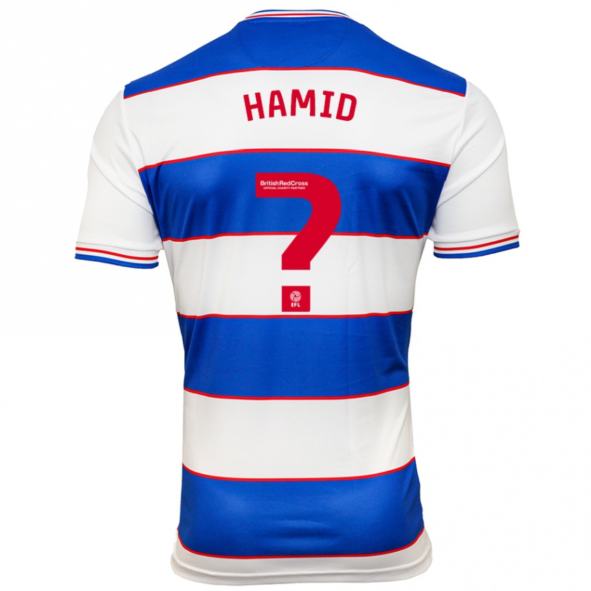 Niño Fútbol Camiseta Hassan Hamid #0 Blanco Azul 1ª Equipación 2023/24