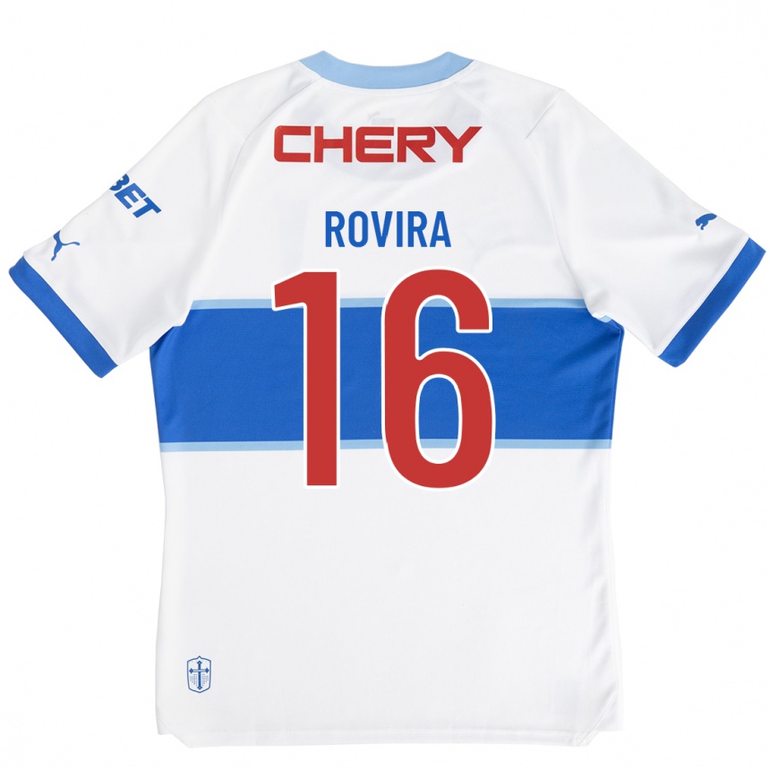 Niño Fútbol Camiseta Brayan Rovira #16 Blanco 1ª Equipación 2023/24