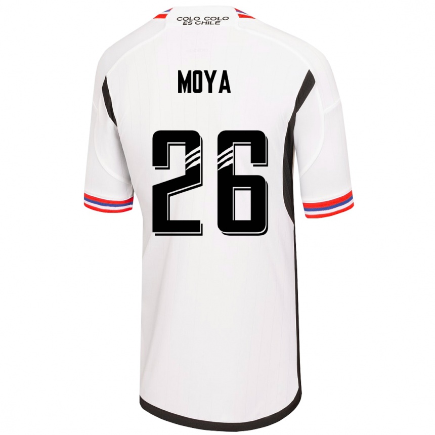 Niño Fútbol Camiseta Matías Moya #26 Blanco 1ª Equipación 2023/24