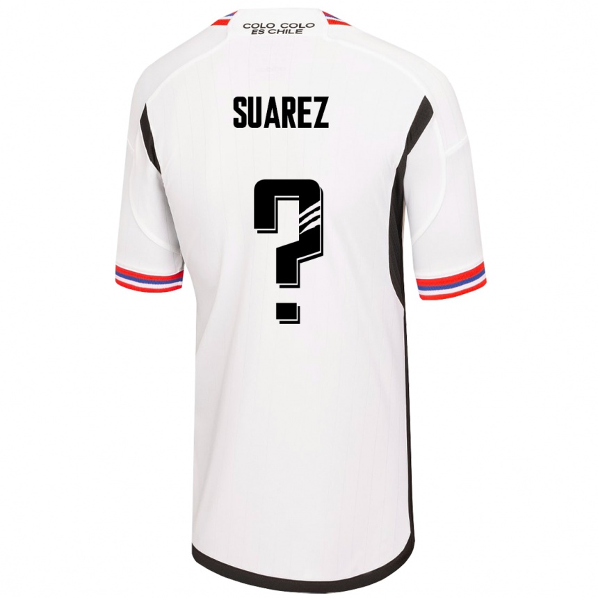 Niño Fútbol Camiseta Nicolás Suarez #0 Blanco 1ª Equipación 2023/24