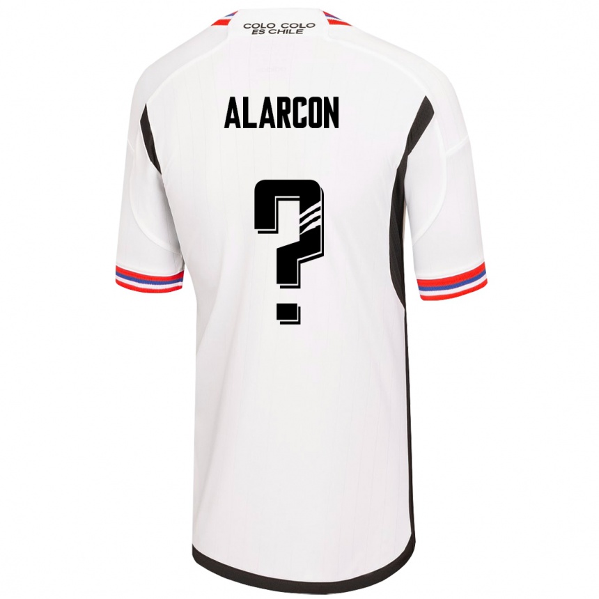 Niño Fútbol Camiseta Cristian Alarcón #0 Blanco 1ª Equipación 2023/24