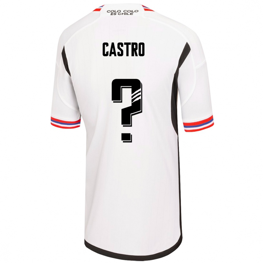 Niño Fútbol Camiseta Benjamín Castro #0 Blanco 1ª Equipación 2023/24