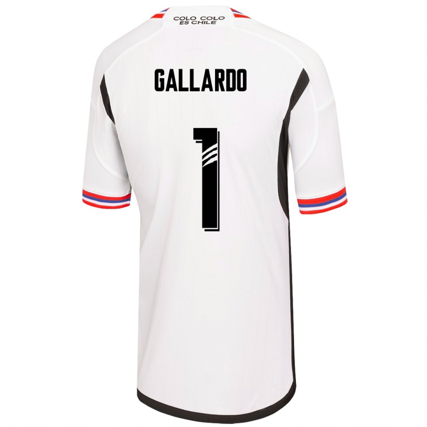 Niño Fútbol Camiseta Alexia Gallardo #1 Blanco 1ª Equipación 2023/24