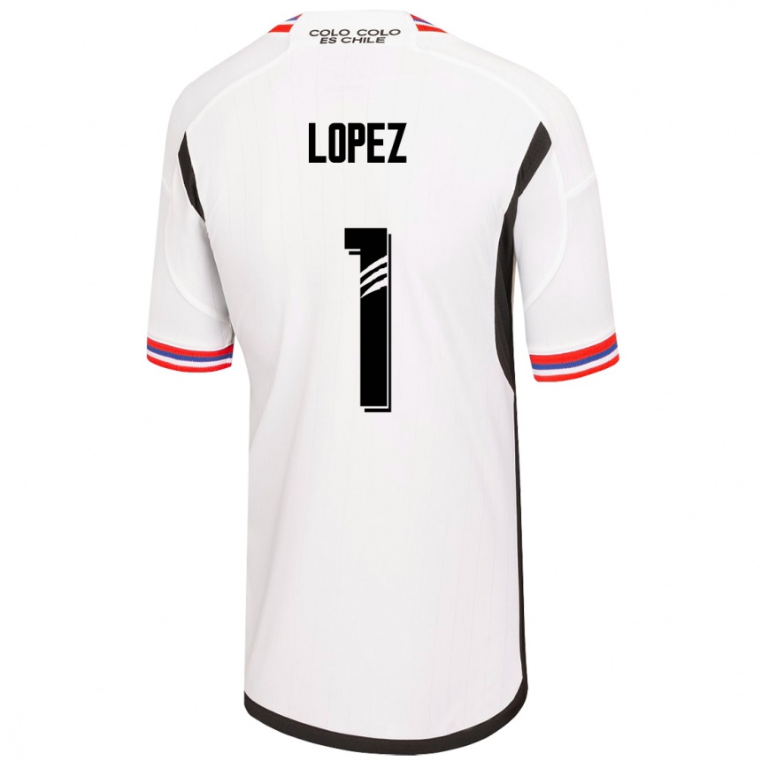 Niño Fútbol Camiseta Yessenia López #1 Blanco 1ª Equipación 2023/24