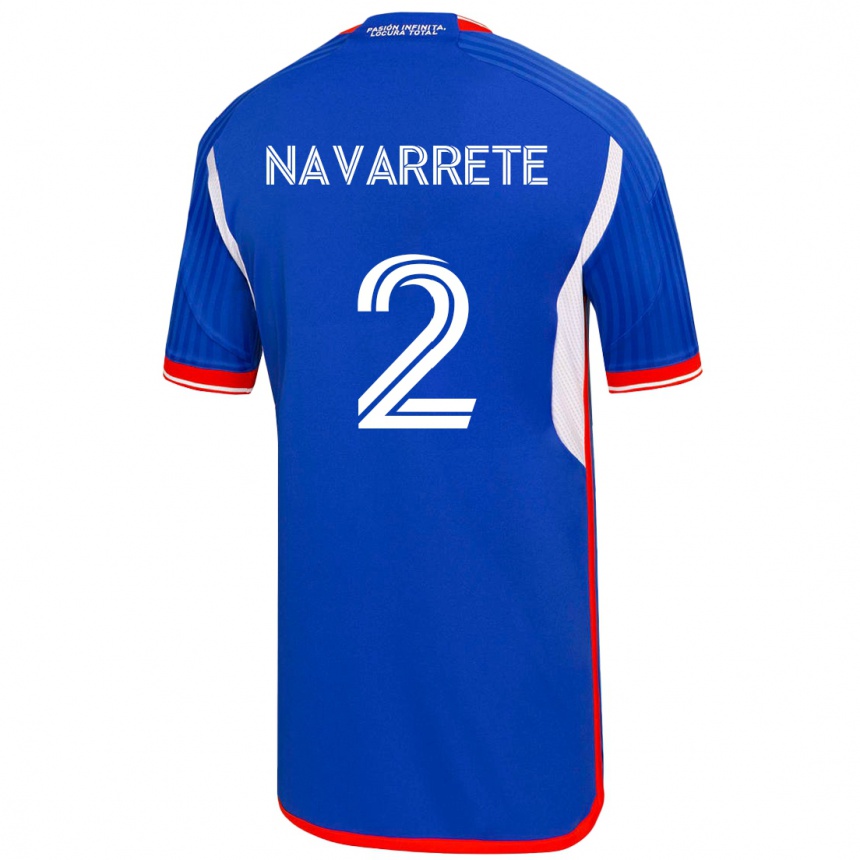Niño Fútbol Camiseta Daniel Navarrete #2 Azul 1ª Equipación 2023/24