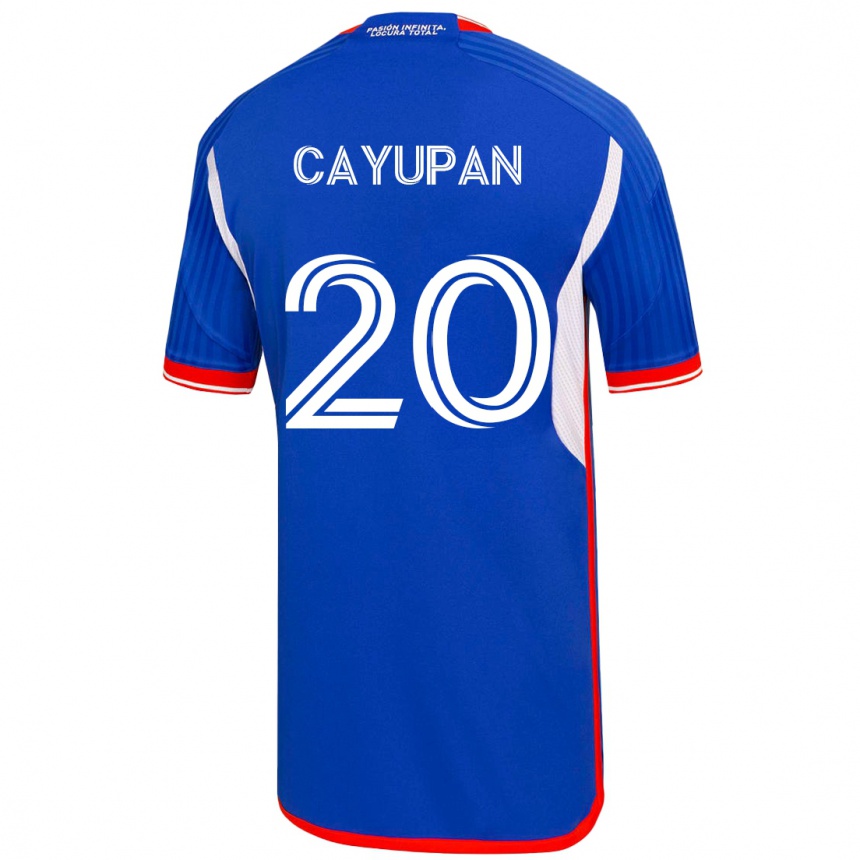 Niño Fútbol Camiseta Natalia Cayupán #20 Azul 1ª Equipación 2023/24