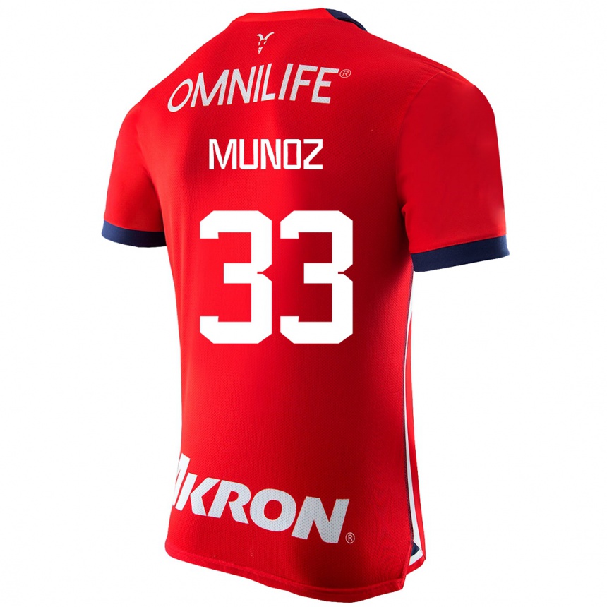 Niño Fútbol Camiseta Zahid Muñoz #33 Rojo 1ª Equipación 2023/24