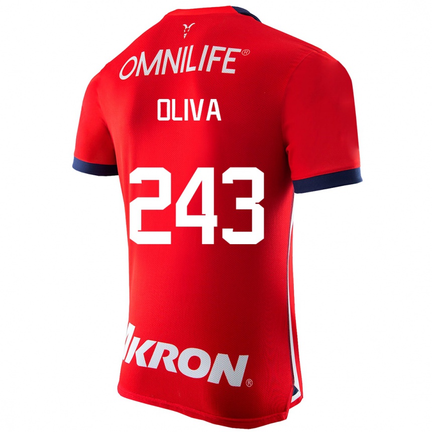 Niño Fútbol Camiseta Diego Oliva #243 Rojo 1ª Equipación 2023/24