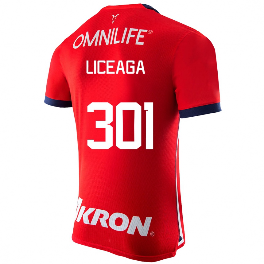 Niño Fútbol Camiseta Juan Liceaga #301 Rojo 1ª Equipación 2023/24