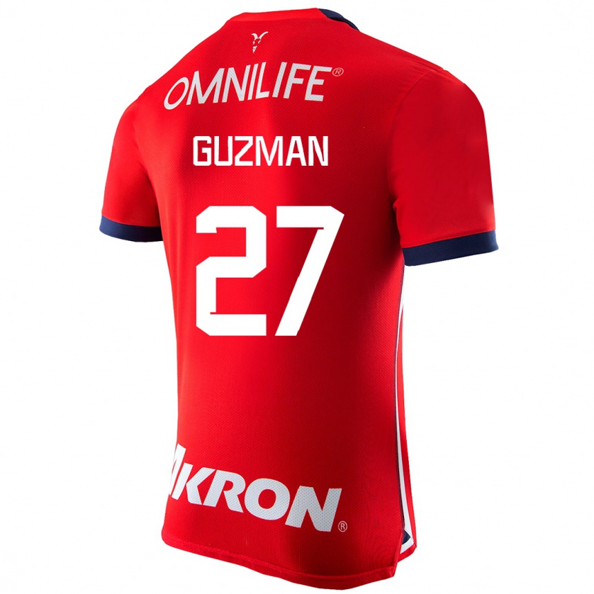 Niño Fútbol Camiseta Kinberly Guzmán #27 Rojo 1ª Equipación 2023/24