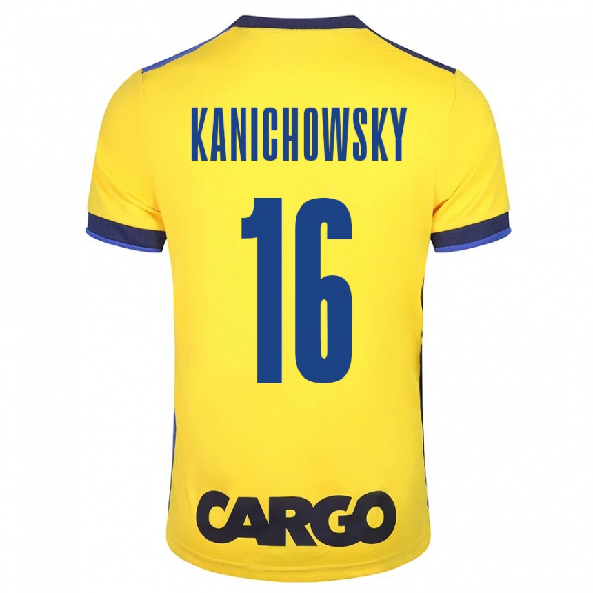 Niño Fútbol Camiseta Gabi Kanichowsky #16 Amarillo 1ª Equipación 2023/24