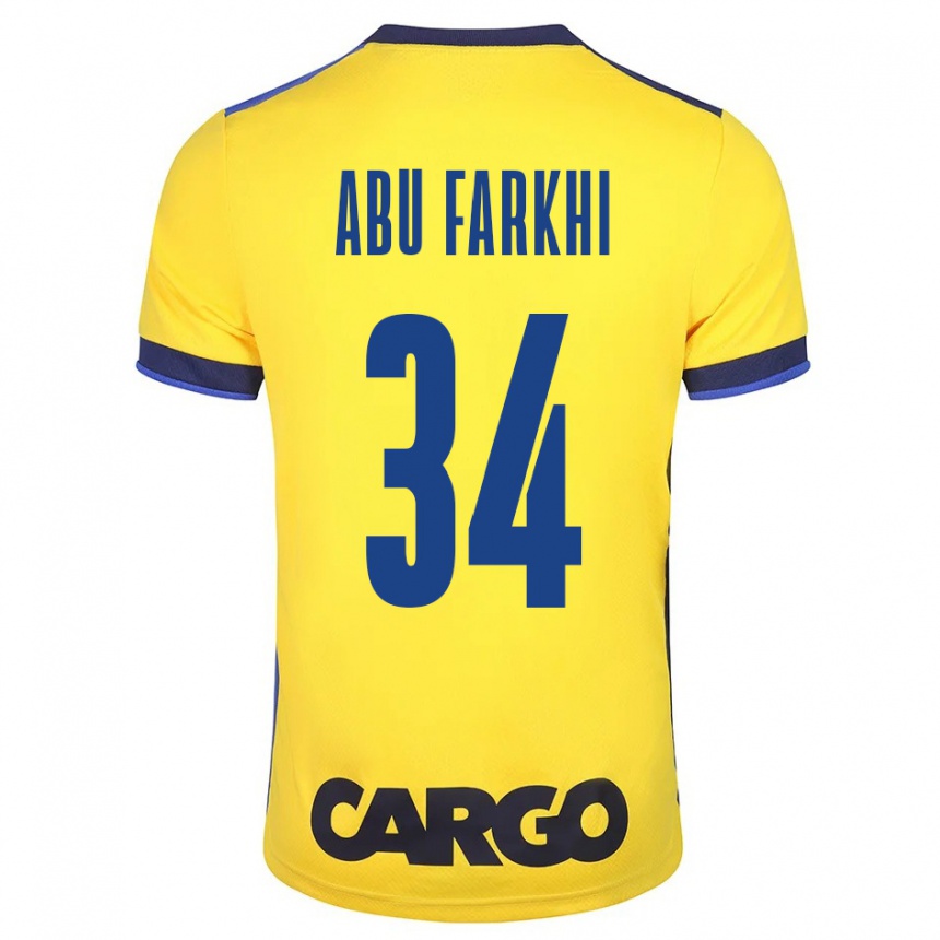 Niño Fútbol Camiseta Sayed Abu Farkhi #34 Amarillo 1ª Equipación 2023/24