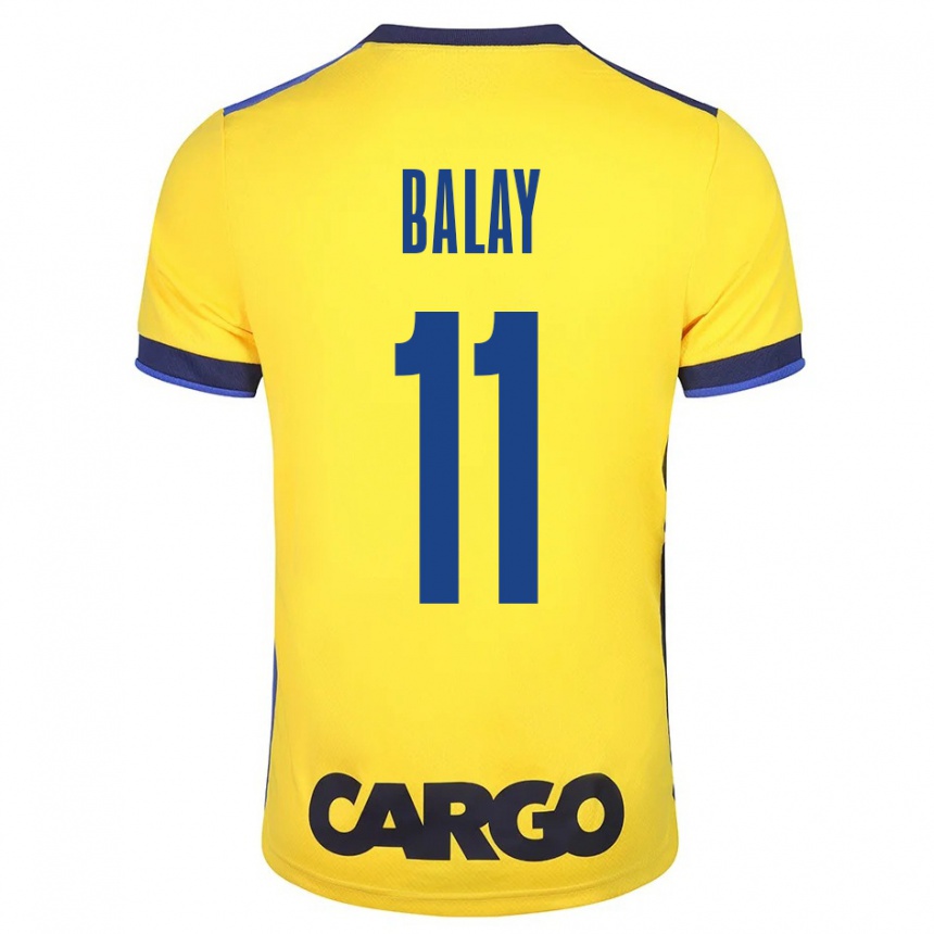 Niño Fútbol Camiseta Yehuda Balay #11 Amarillo 1ª Equipación 2023/24