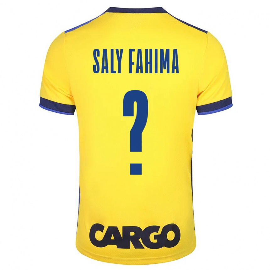 Niño Fútbol Camiseta Israel Saly Fahima #0 Amarillo 1ª Equipación 2023/24