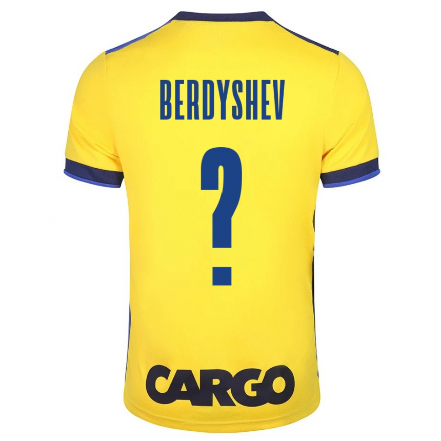 Niño Fútbol Camiseta Tikhon Berdyshev #0 Amarillo 1ª Equipación 2023/24