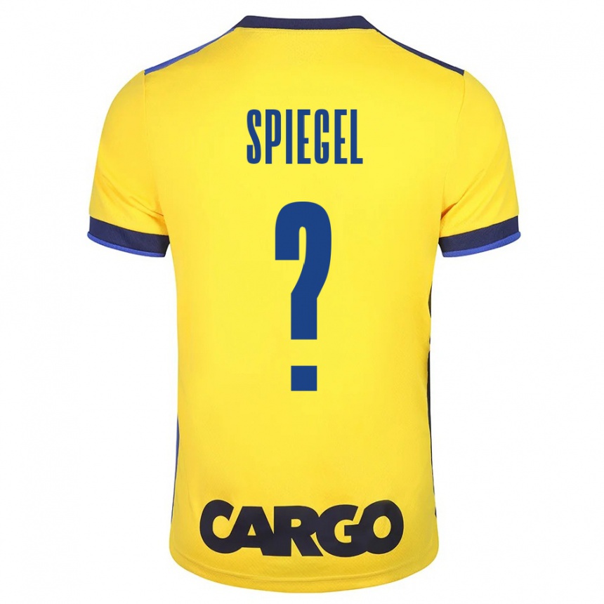 Niño Fútbol Camiseta Liran Spiegel #0 Amarillo 1ª Equipación 2023/24