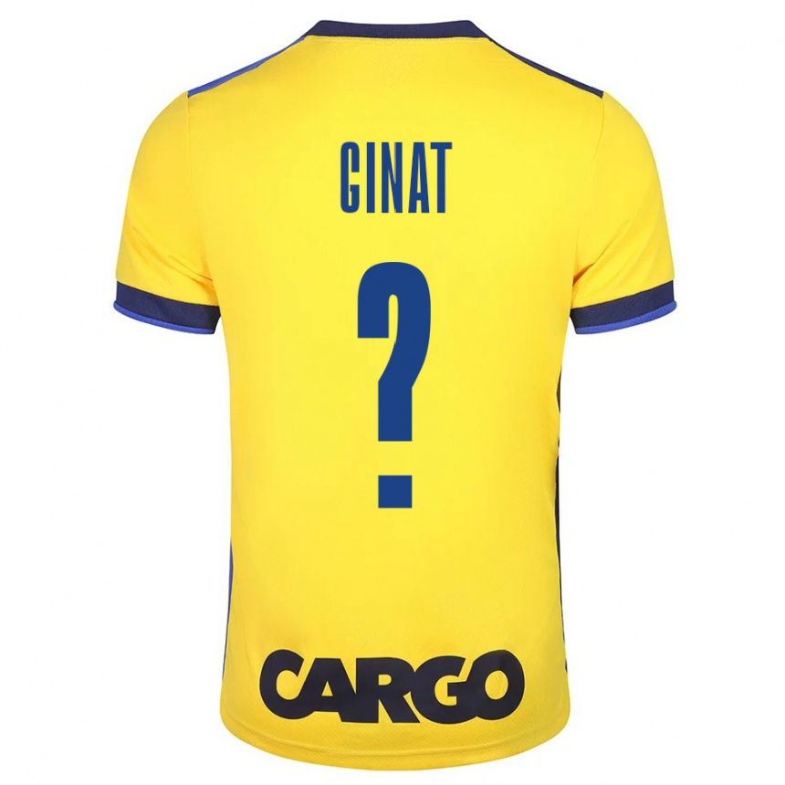 Niño Fútbol Camiseta Eran Ginat #0 Amarillo 1ª Equipación 2023/24