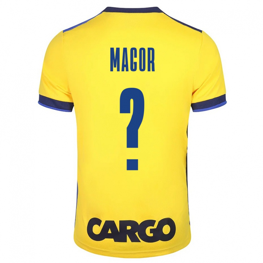 Niño Fútbol Camiseta Roee Magor #0 Amarillo 1ª Equipación 2023/24