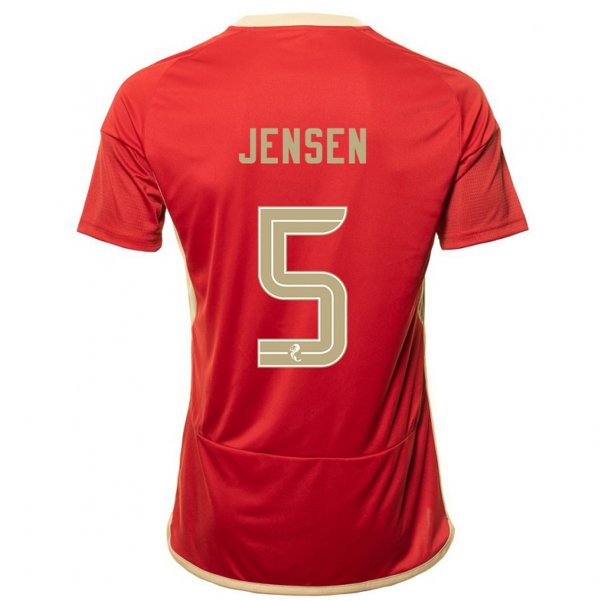 Niño Fútbol Camiseta Richard Jensen #5 Rojo 1ª Equipación 2023/24
