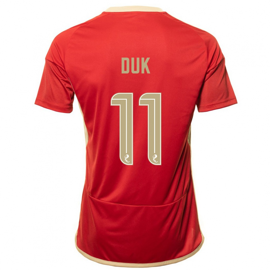Niño Fútbol Camiseta Duk #11 Rojo 1ª Equipación 2023/24